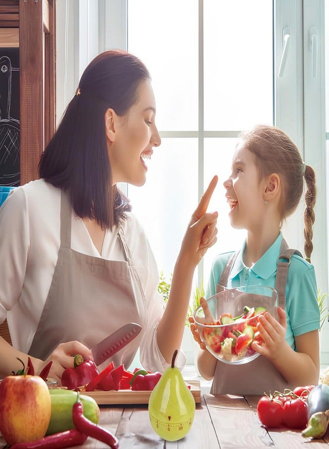 مؤقت مطبخ ميكانيكي من ليوباكات، على شكل كمثرى لطيف، عد تنازلي يدوي لمدة 60 دقيقة، زنبرك دوار، مناسب للطبخ والدراسة والفصول الدراسية، منبه، مؤقتات كرتونية، أدوات صغيرة الحجم، ساعات تذكير بالنوم - Image 2